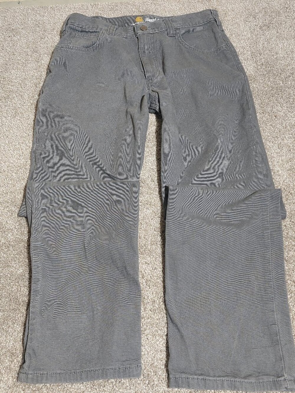 Carhartt Rugged Flex Relaxed Fit Rigby 5-Pocket Canvas Pants 102517 Size 30x30
